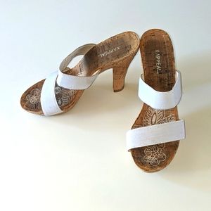 Xappeal White Strap Heels